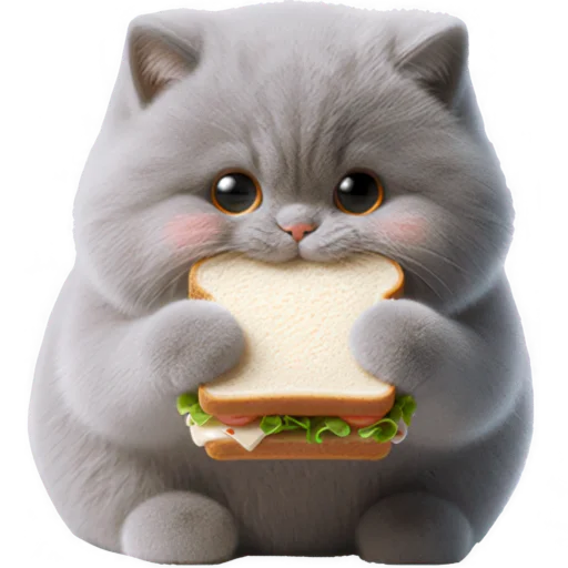 🥪 Стикер «Котенок TaoTao» для Telegram