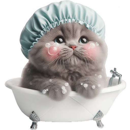 🛀 Стикер «Котенок TaoTao» для Telegram