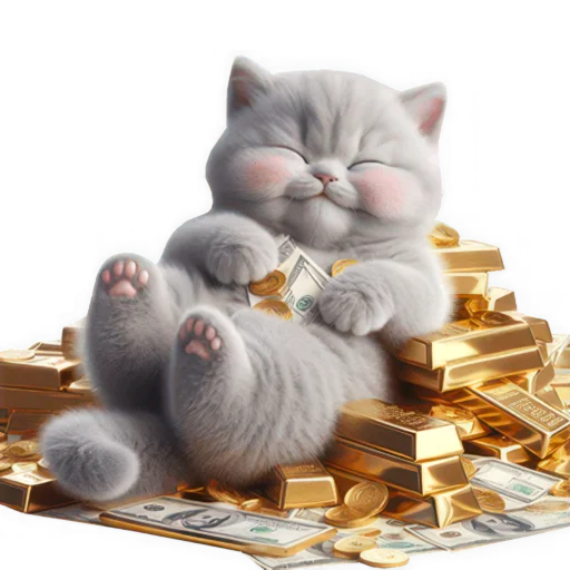 🤑 Стикер «Котенок TaoTao» для Telegram