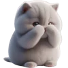 🫣 Эмодзи «Котенок TaoTao» для Telegram