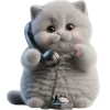 📞 Эмодзи «Котенок TaoTao» для Telegram