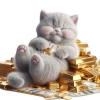 🤑 Эмодзи «Котенок TaoTao» для Telegram