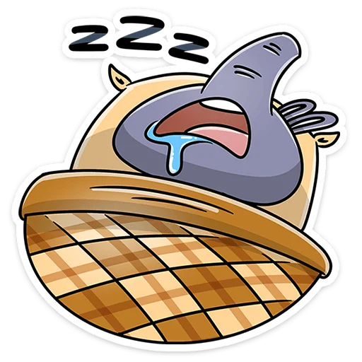 😴 Стикер «Тапир Тэпси» для Telegram