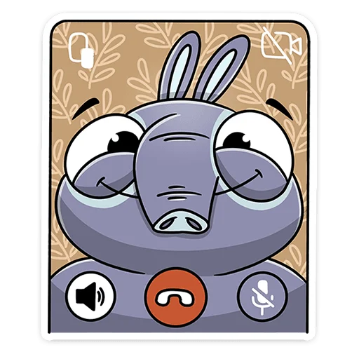 🤙 Стикер «Тапир Тэпси» для Telegram