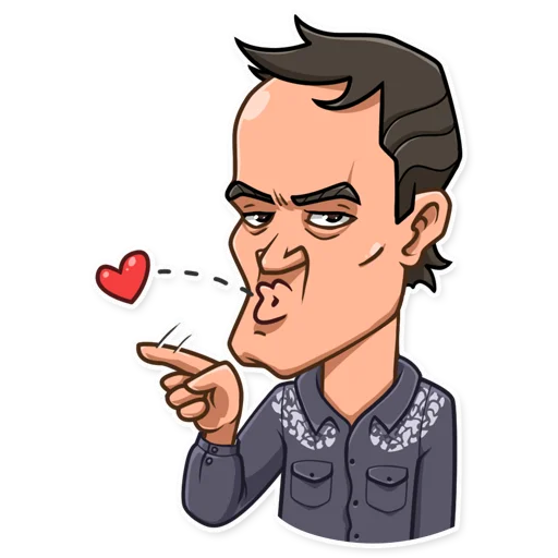 😘 Стикер «Quentin Tarantino» для Telegram