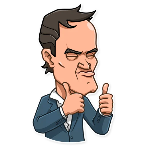 👍 Стикер «Quentin Tarantino» для Telegram