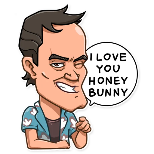 😉 Стикер «Quentin Tarantino» для Telegram