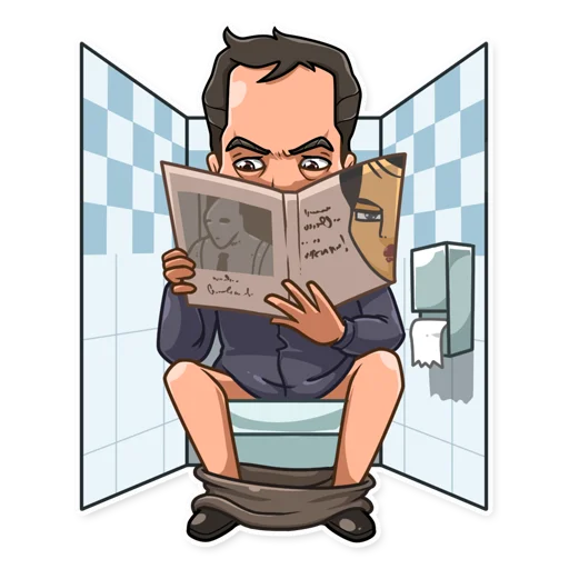 🚽 Стикер «Quentin Tarantino» для Telegram