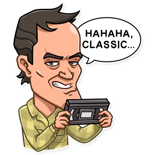 📼 Стикер «Quentin Tarantino» для Telegram