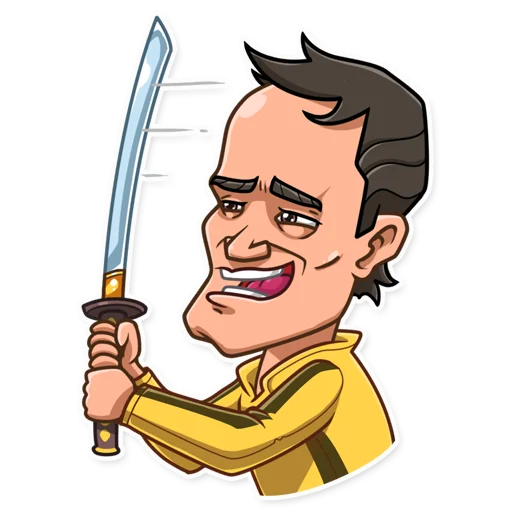 💀 Стикер «Quentin Tarantino» для Telegram