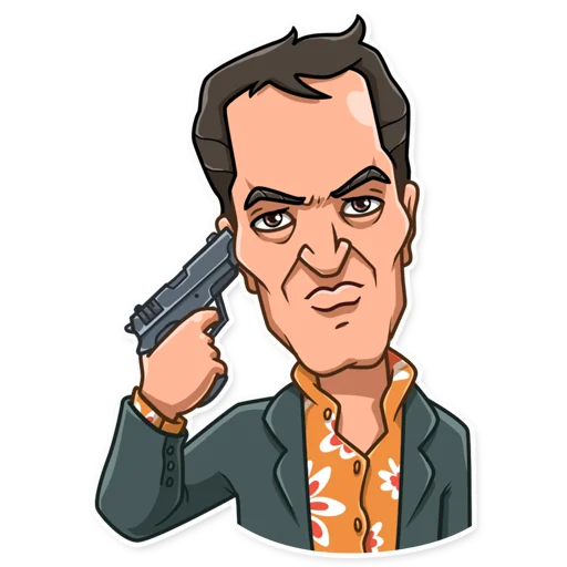 🔫 Стикер «Quentin Tarantino» для Telegram