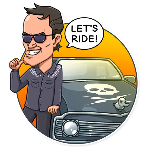 😎 Стикер «Quentin Tarantino» для Telegram