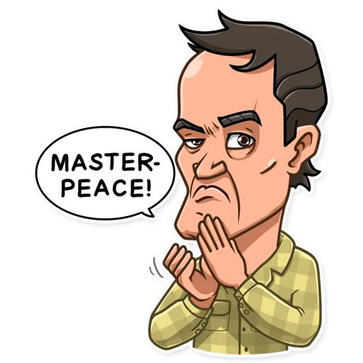 👏 Стикер «Quentin Tarantino» для Telegram