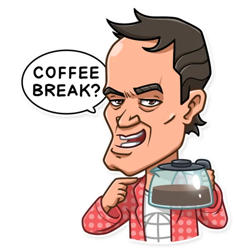 ☕️ Стикер «Quentin Tarantino» для Telegram