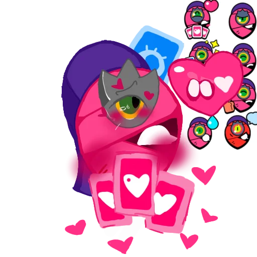 🥰 Стикер «Taro-Tara brawl stars» для Telegram