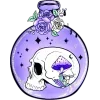 Стикер 35 Purple Tarot Pack