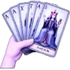Стикер 44 Purple Tarot Pack