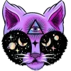 Стикер 23 Purple Tarot Pack