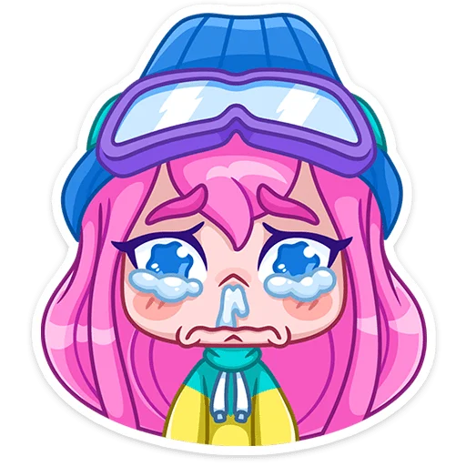 🥶 Стикер «Тася» для Telegram