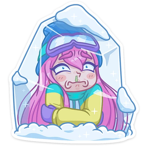 🥶 Стикер «Тася» для Telegram