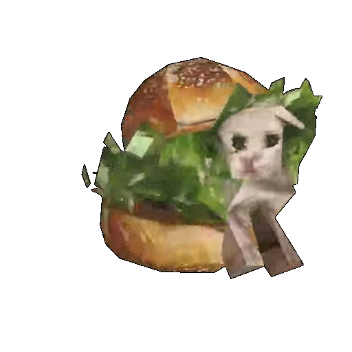 🐱 Стикер «Tatar Lowpoly Food» для Telegram