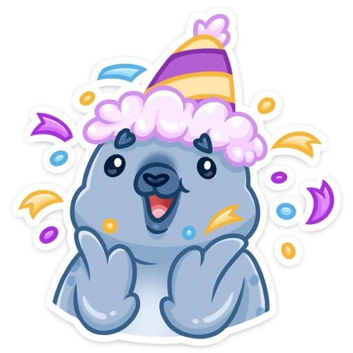 🥳 Стикер «Татти» для Telegram