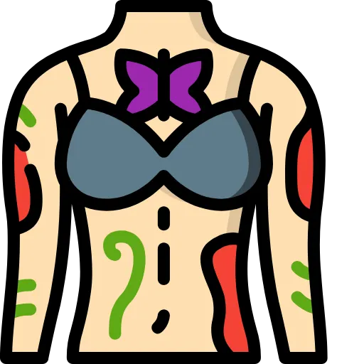 🤩 Эмодзи «Tattoo - бордовый шрифт» для Telegram