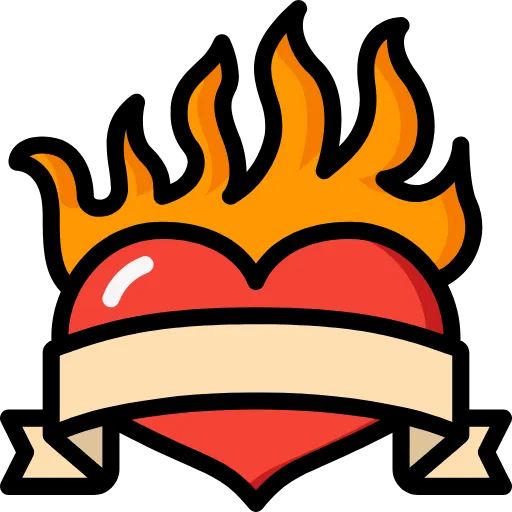 🤩 Эмодзи «Tattoo - бордовый шрифт» для Telegram