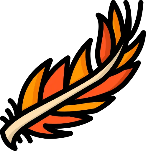 🪶 Эмодзи «Tattoo - бордовый шрифт» для Telegram