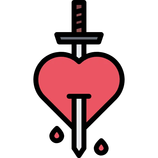 ❤️ Эмодзи «Tattoo - бордовый шрифт» для Telegram