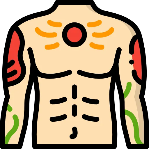 🤩 Эмодзи «Tattoo - бордовый шрифт» для Telegram