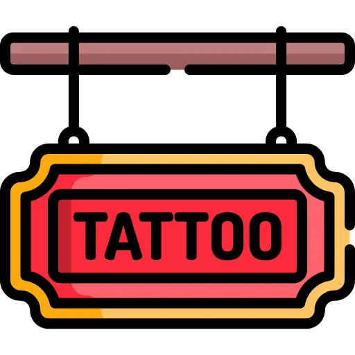 🤩 Эмодзи «Tattoo - бордовый шрифт» для Telegram