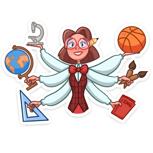🧑‍🏫 Стикер «Татьяна Владимировна» для Telegram