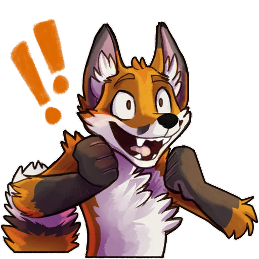 Стикерпак Tav Fox для Telegram