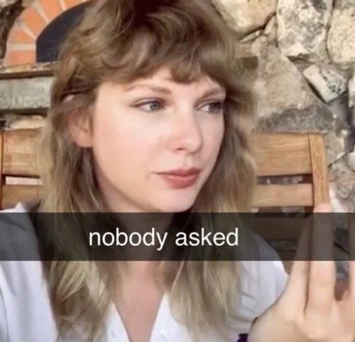 🙄 Стикер «Taylor Swift» для Telegram