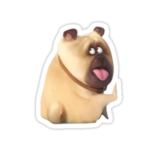 🤪 Стикер «Тайная Жизнь Домашних Животных» для Telegram