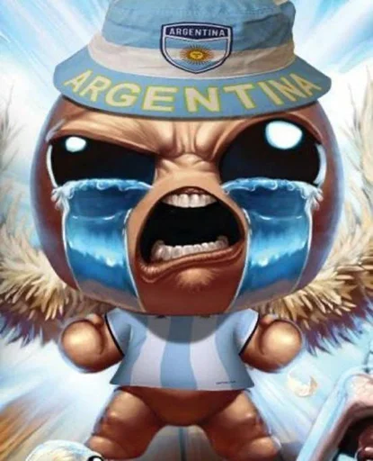 🇦🇷 Стикер «TboI Cursed» для Telegram