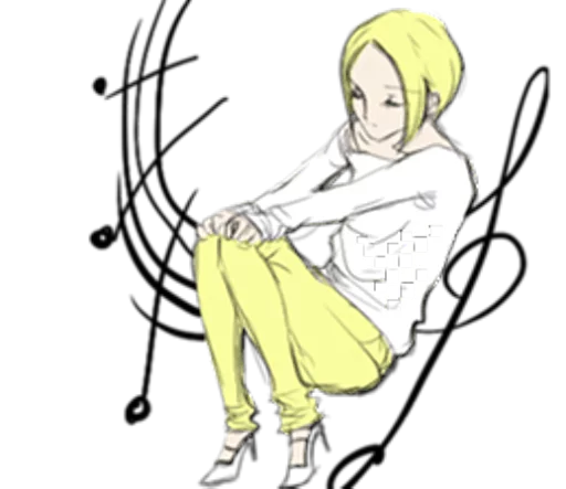 🎵 Стикер «TBT girl» для Telegram