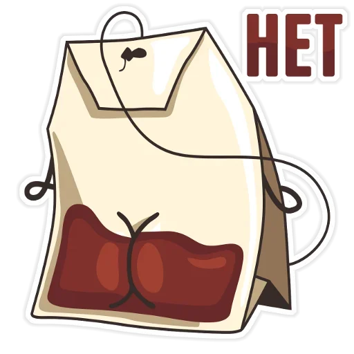 🤨 Стикер «Tea Bag» для Telegram