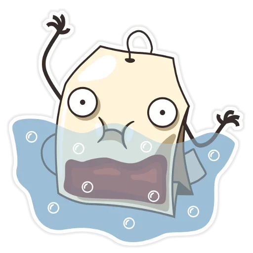 😗 Стикер «Tea Bag» для Telegram