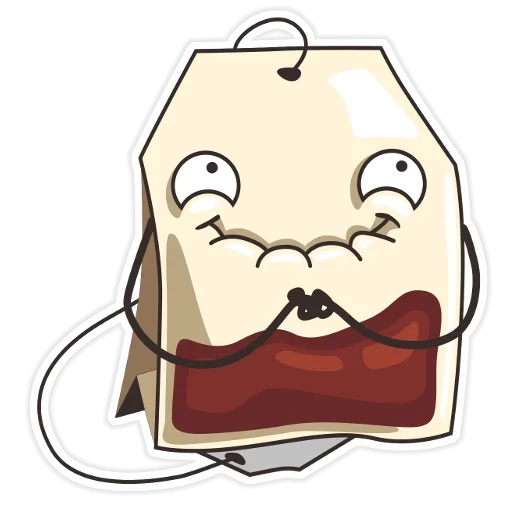 😉 Стикер «Tea Bag» для Telegram