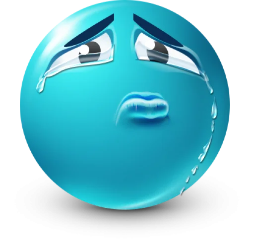 🤩 Стикер «Teal Face» для Telegram