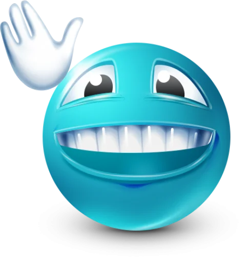 🤩 Стикер «Teal Face» для Telegram