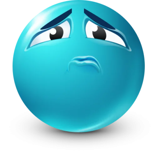 🤩 Стикер «Teal Face» для Telegram
