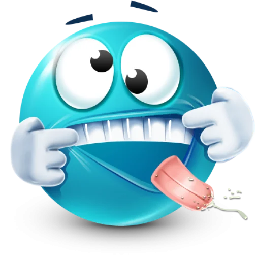 🤩 Стикер «Teal Face» для Telegram