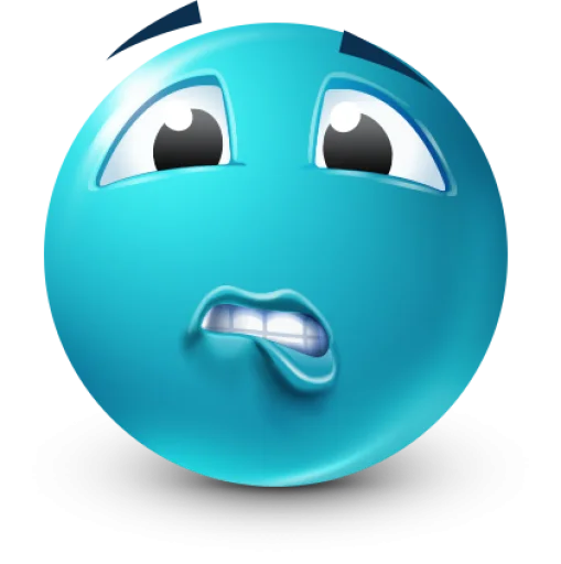 🤩 Стикер «Teal Face» для Telegram