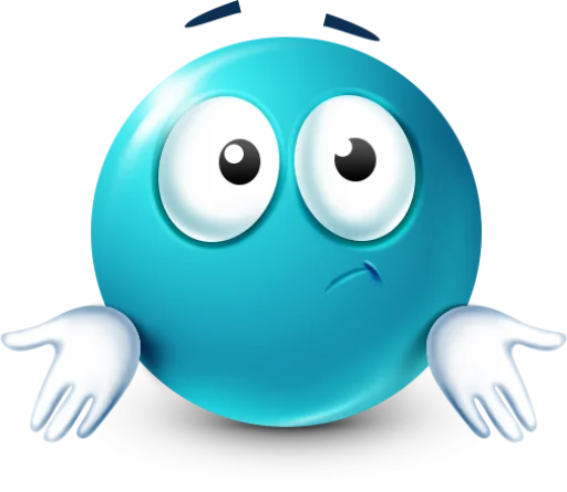 🤷‍♂️ Стикер «Teal Face» для Telegram