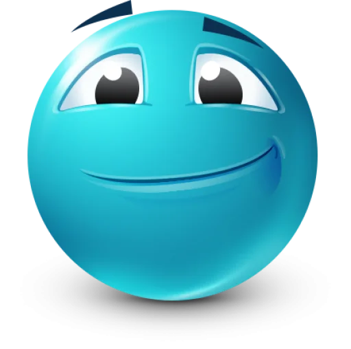 🙂 Стикер «Teal Face» для Telegram