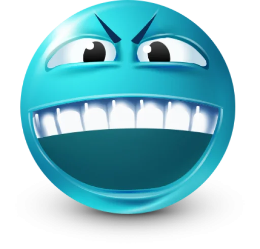 🤩 Стикер «Teal Face» для Telegram