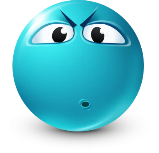 🤩 Стикер «Teal Face» для Telegram